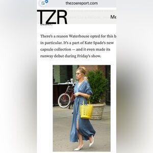 KATE SPADE SHORT-SLEEVE BELTED SATIN MIDI DRESS W/ RUFFLE TRIM IN ANTIQUE BLUE